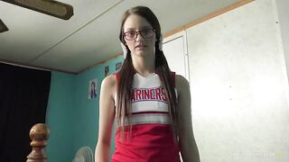 Farrah Valentine – Cheerleader Gives Her Brother A Handjob To Take Her To Practice